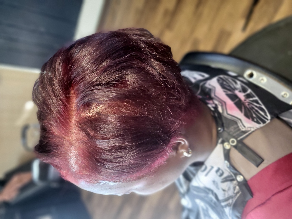 Full Head Of Color On Natural Hair