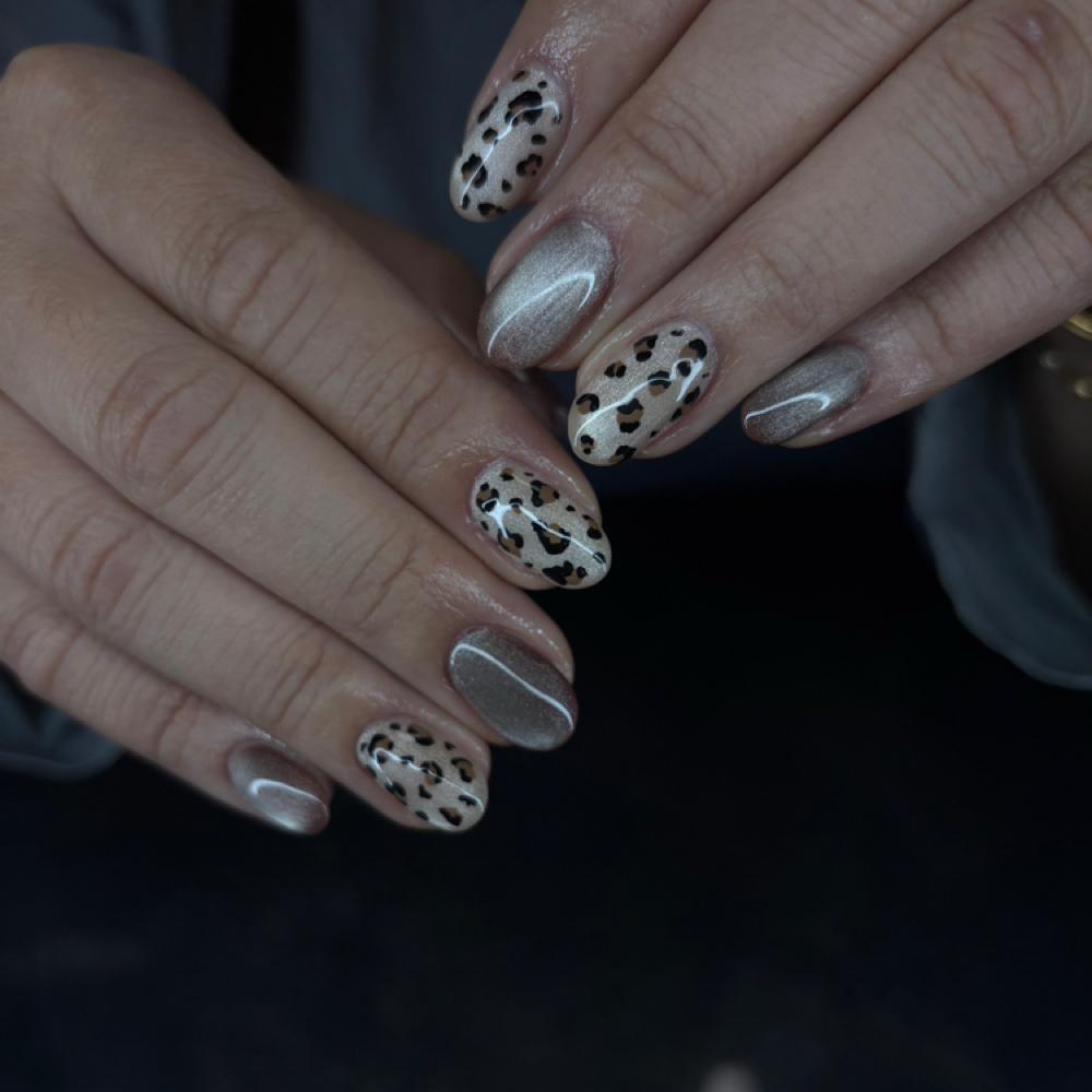Builder Gel Mani level 2 design at Nadiya's in Dayton, OH