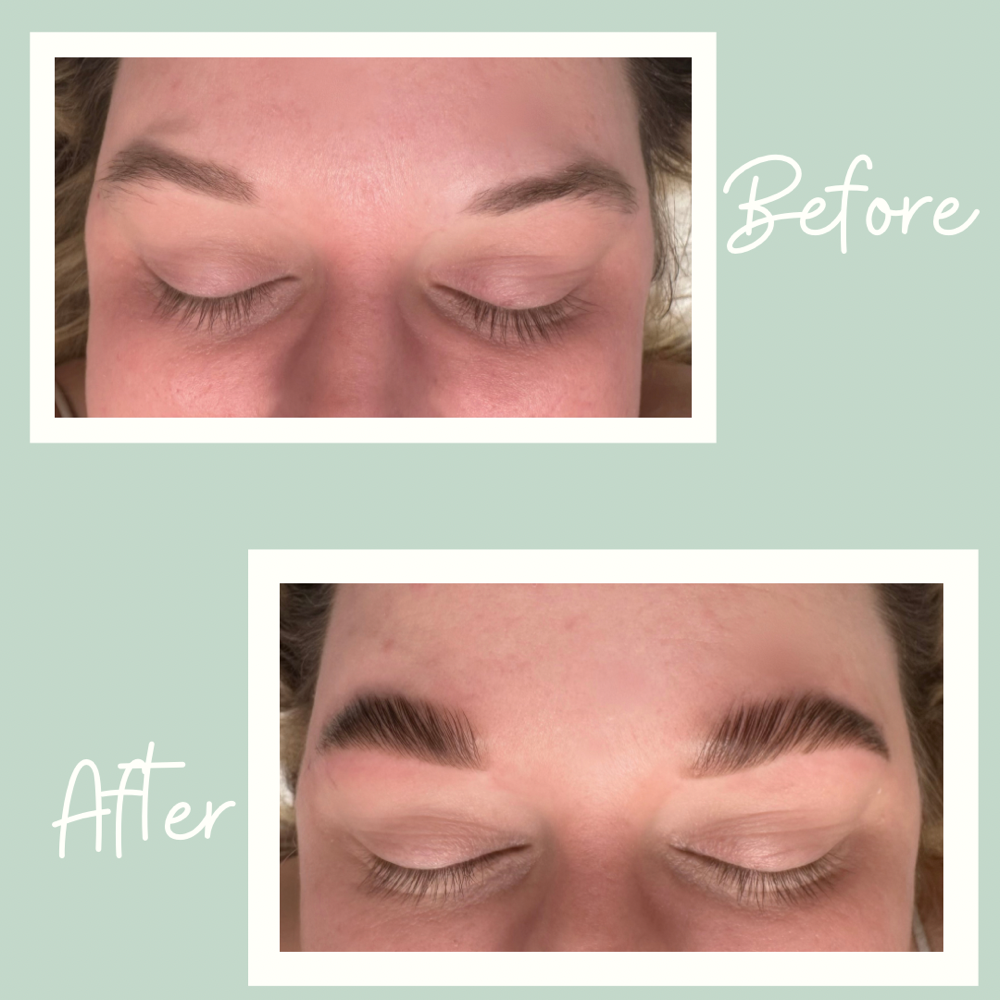 Brow Lamination + Hybrid Tint