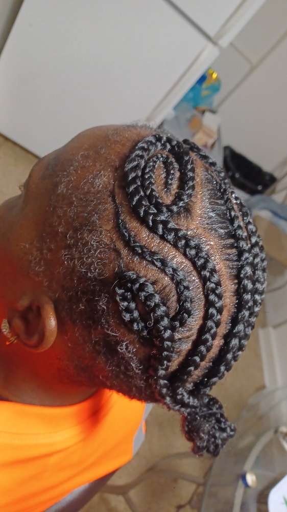 Natural Cornroll Braids