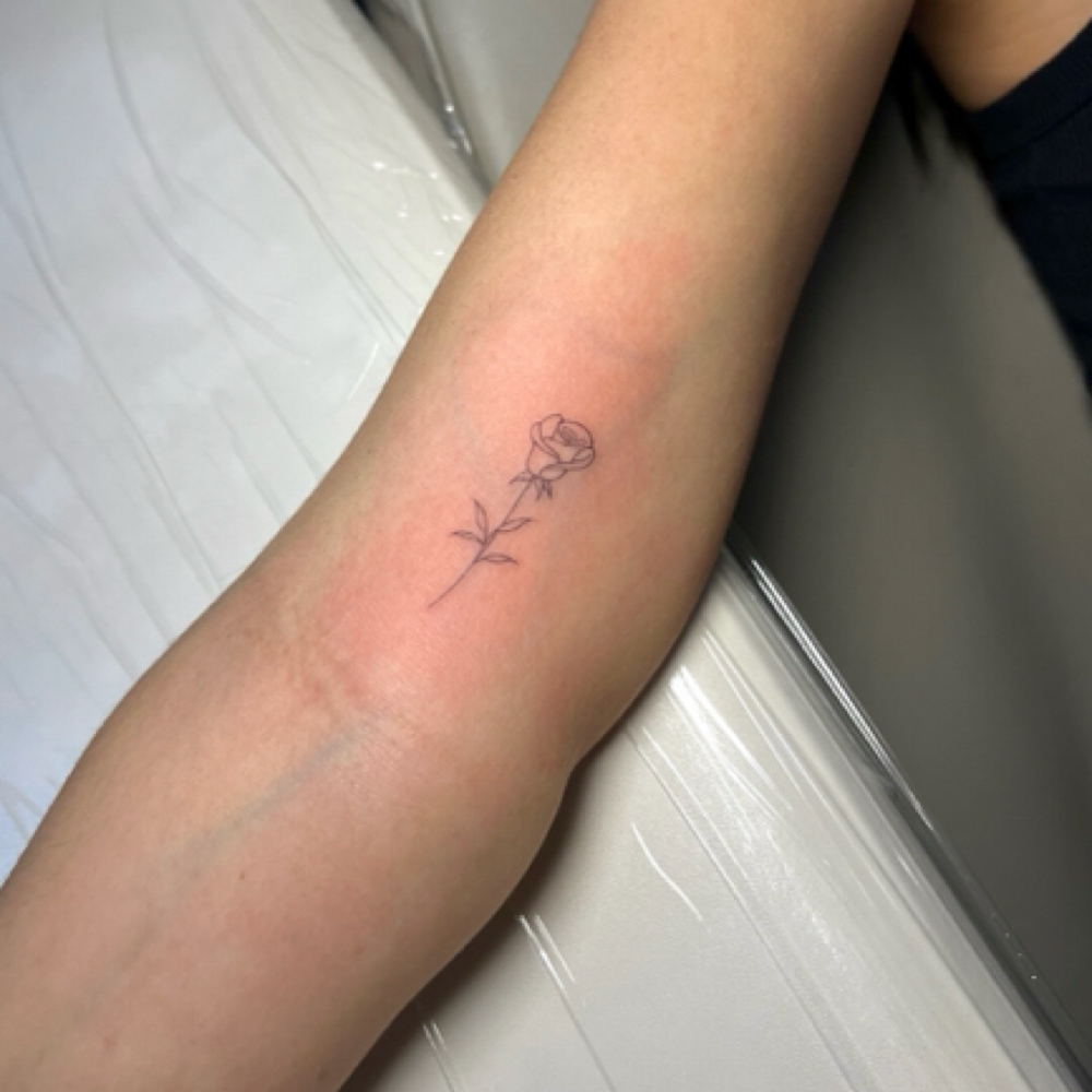 small fineline tattoo byhalie at inkbyhalie • lochdidmyink in brick, NJ