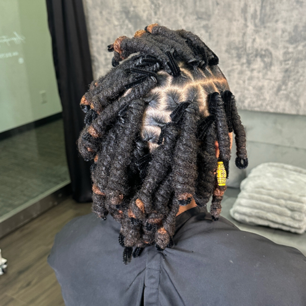 Loc retwist + pipe cleaners at Loc’d In Utopia in columbus, OH