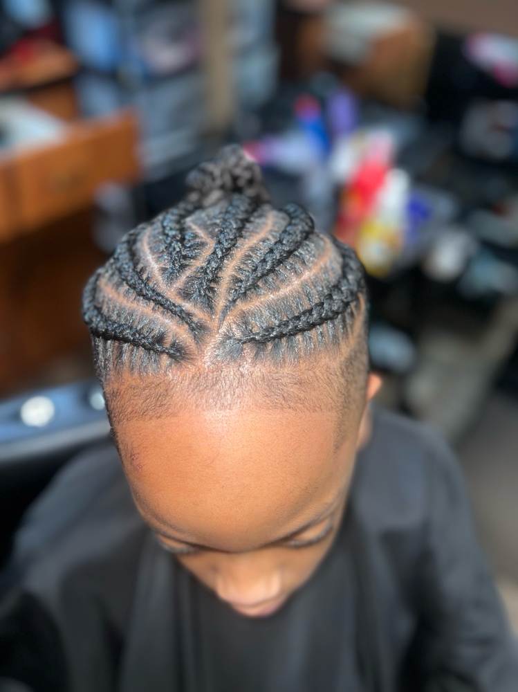 Wash, 6 Cornrows & Cut