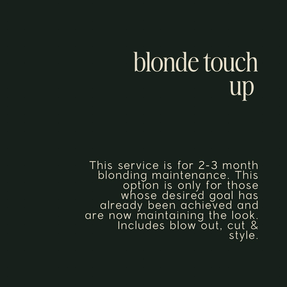 blonde touch up