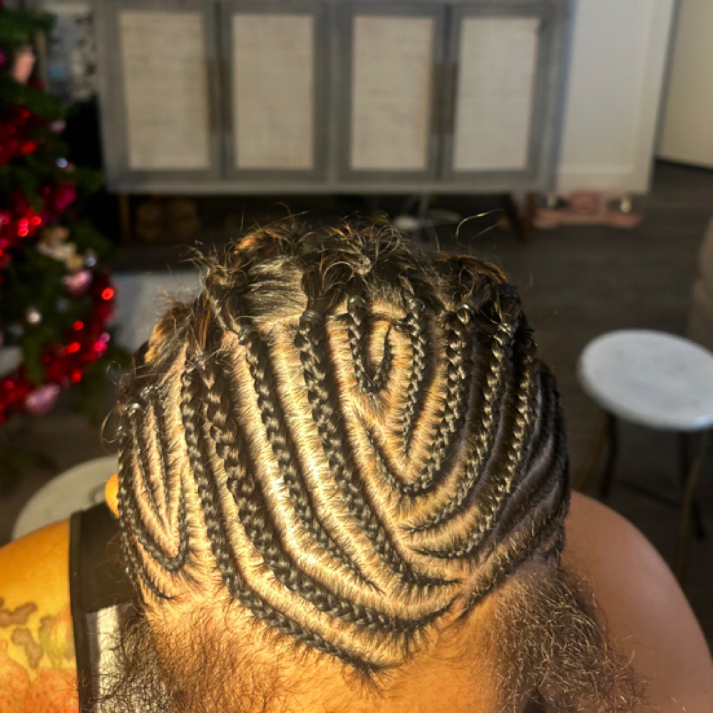 Fulani braids in the front at Malama Collective in ocala, FL