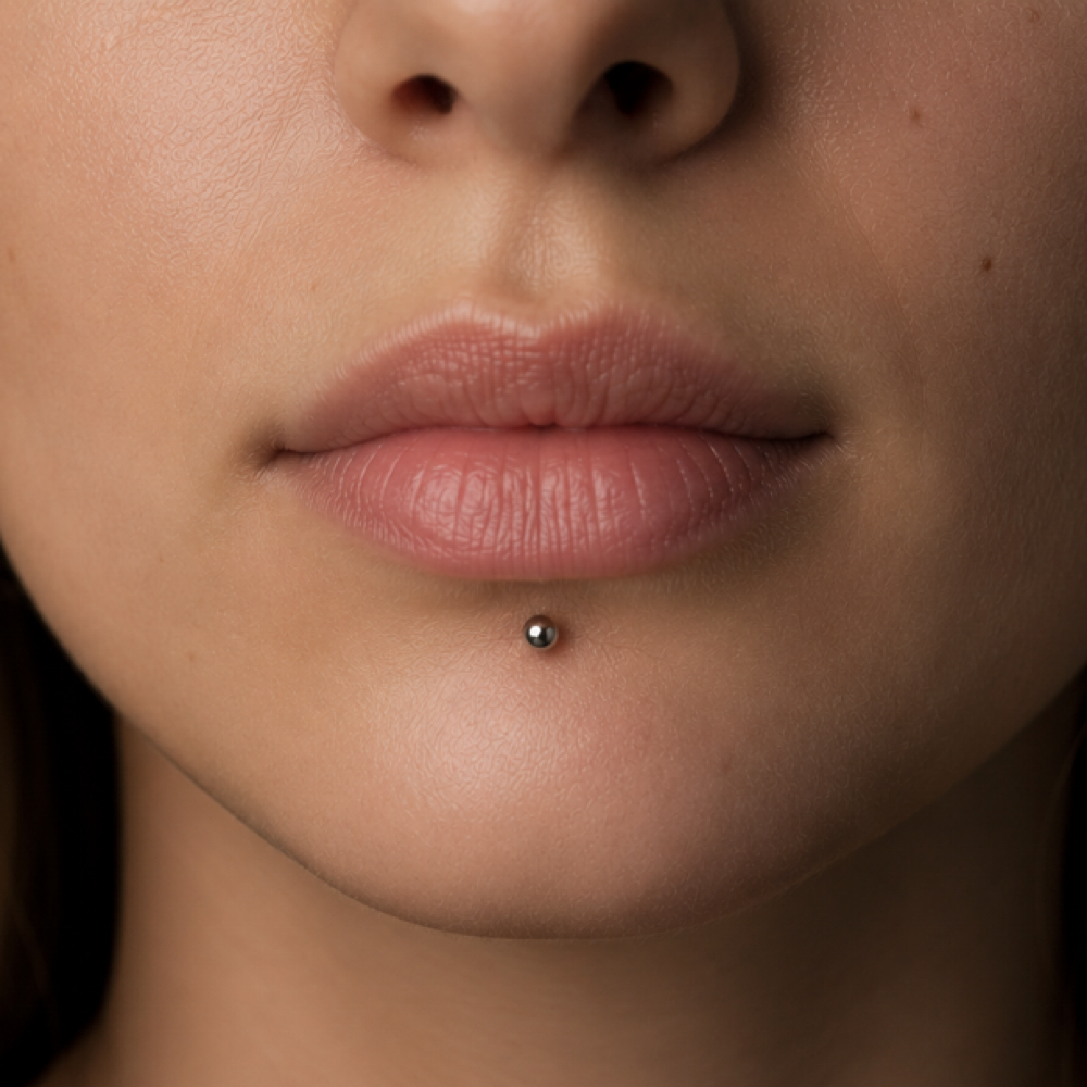 Labret (Center, Side, Single) at Piercing Poli’s in El Paso, TX