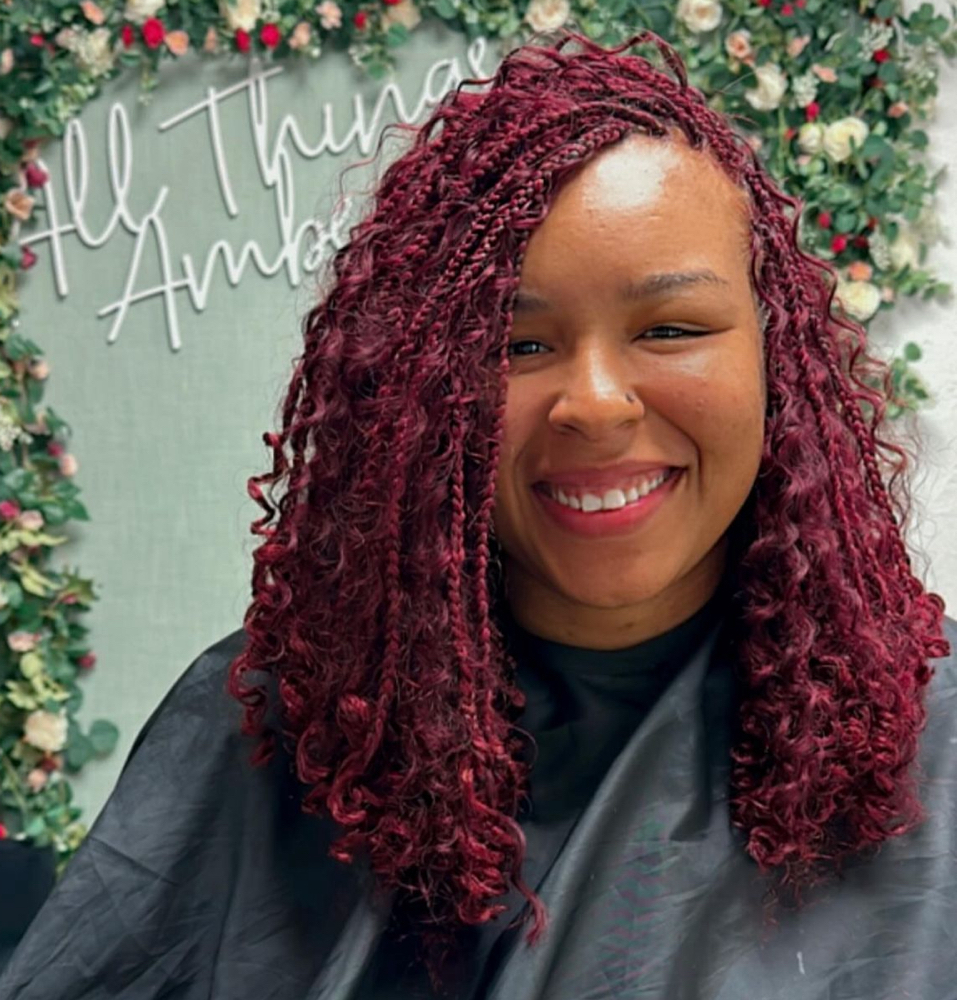Boho Knotless Bob
