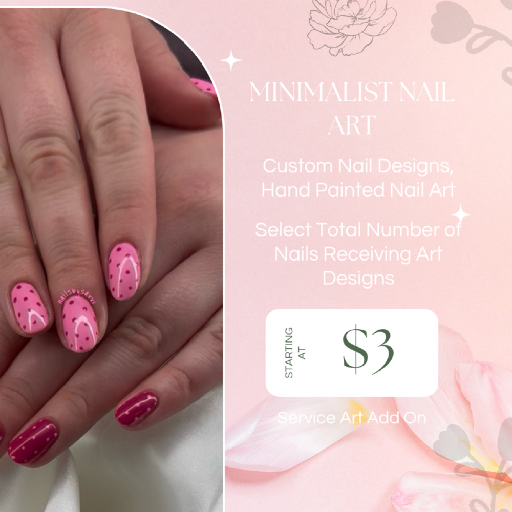 Minimalist Nail Art at Nails By Savvi in Brookfield, WI