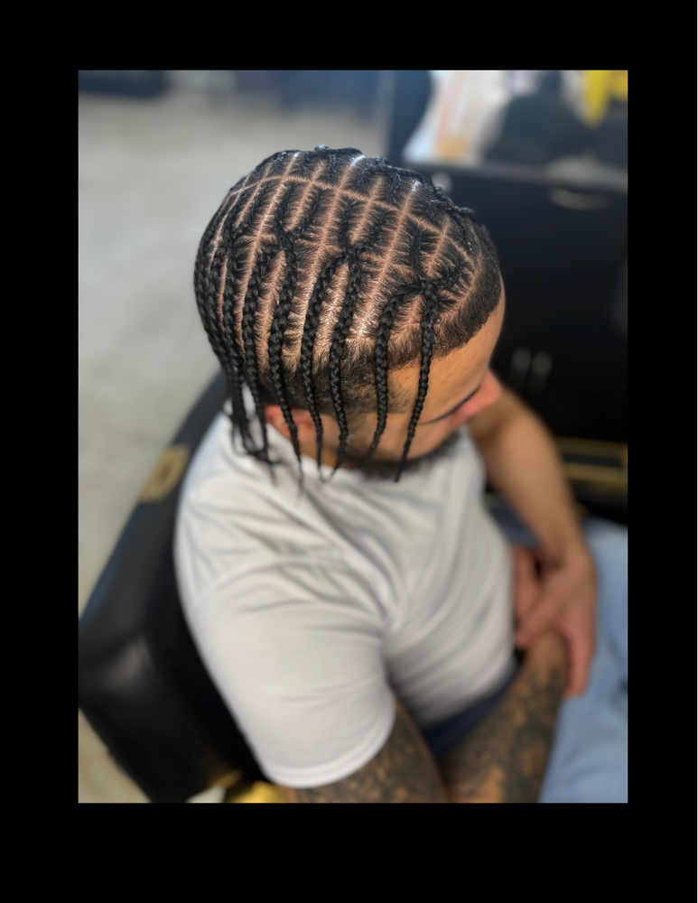 Mens Braids With Designs