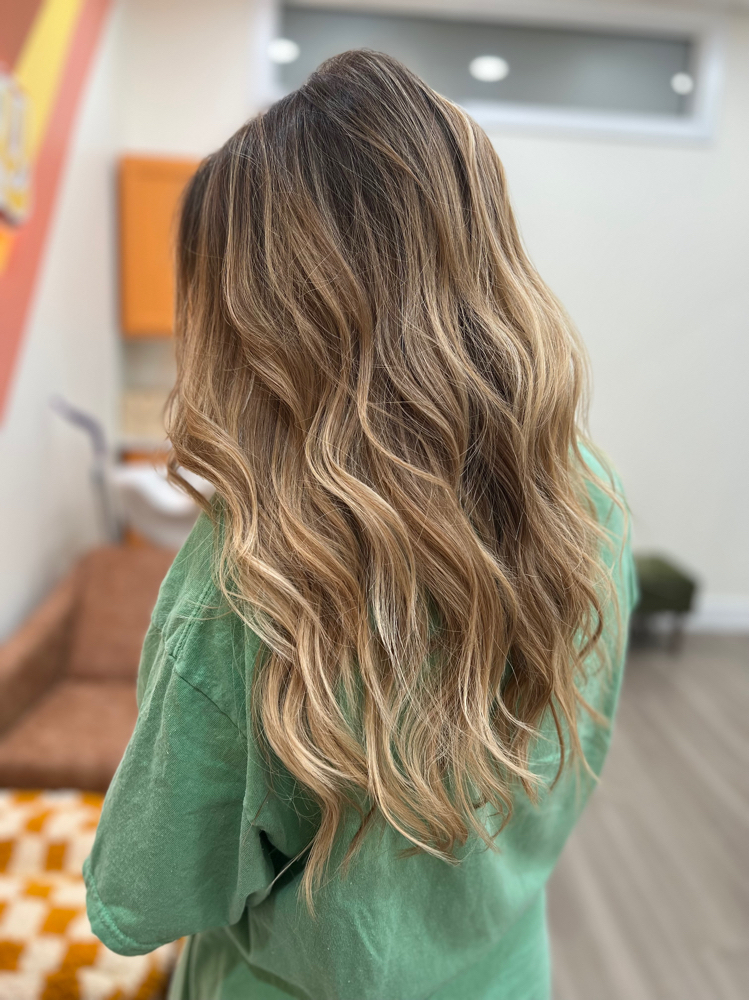 Balayage with a Root color