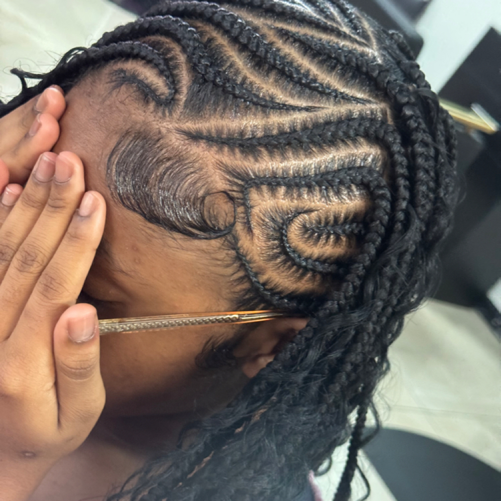 Fulani Braids at Lgbeautycollective in Houston, TX