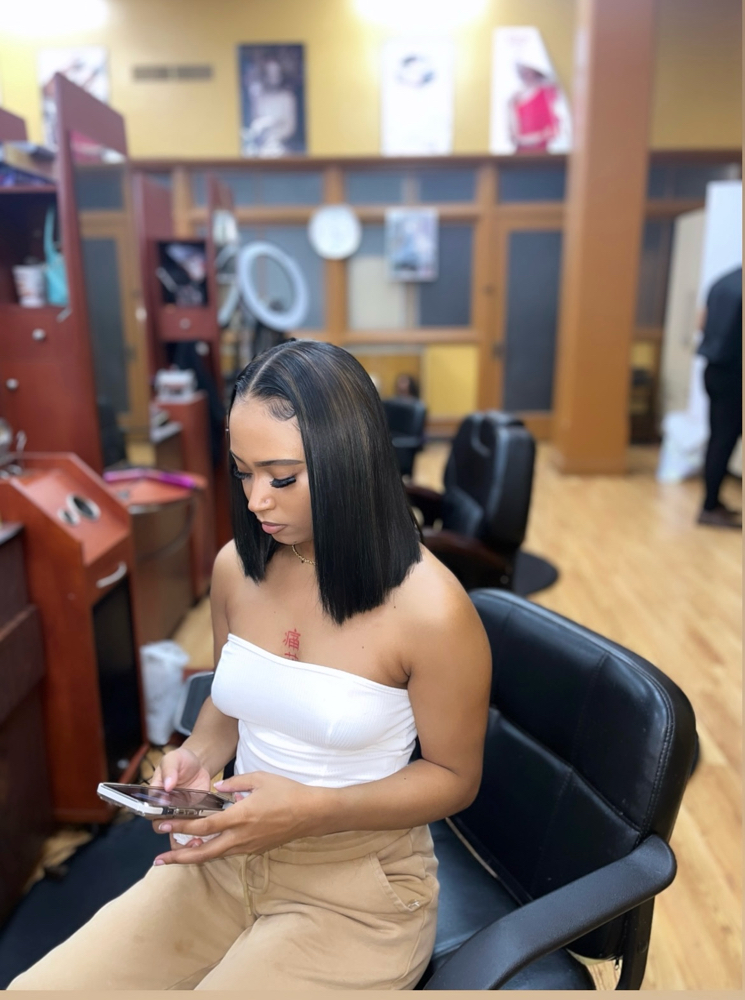 Wash, Flat Iron+Big Chop at Lonna Styles in Stockton, CA