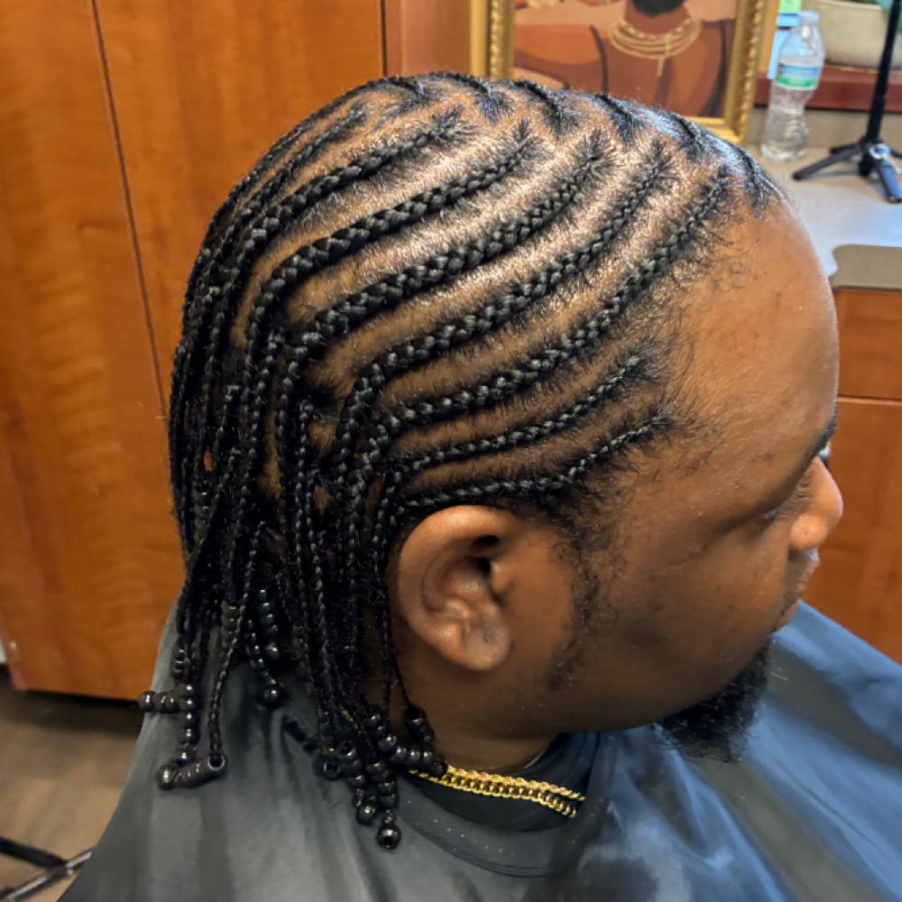 Man Fulani Braids at Kreyol Hair Braiding in Maplewood, MN