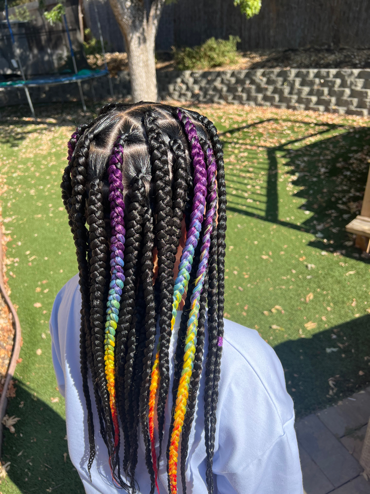 Large Knotless Braids /  Boho at Your Divine Braider in Citrus Heights, CA