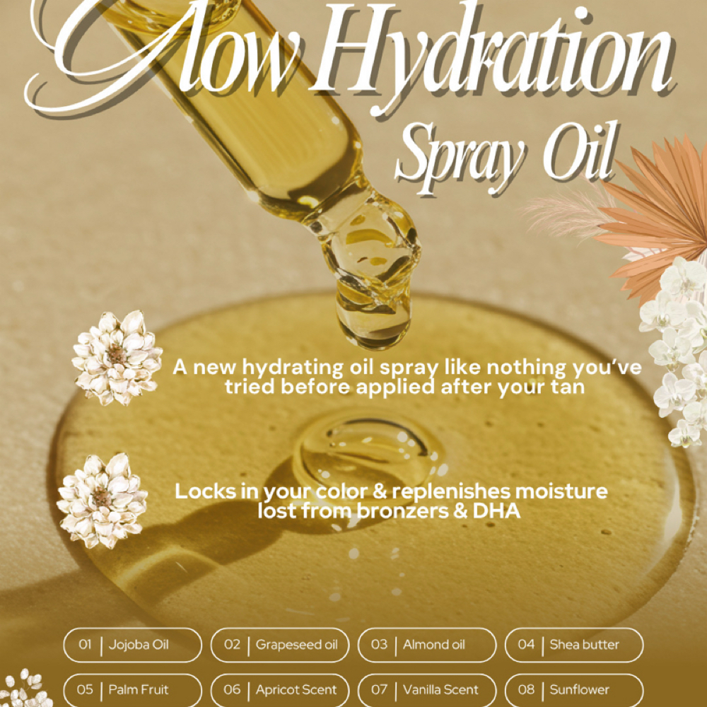 Glow Oil hydrating Spray at Glow Tan Co. in Boise, ID