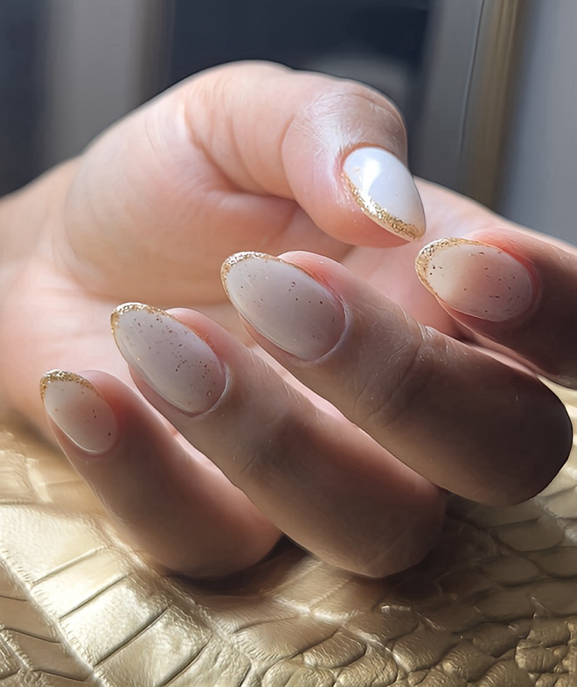 Russian Manicure With Tips