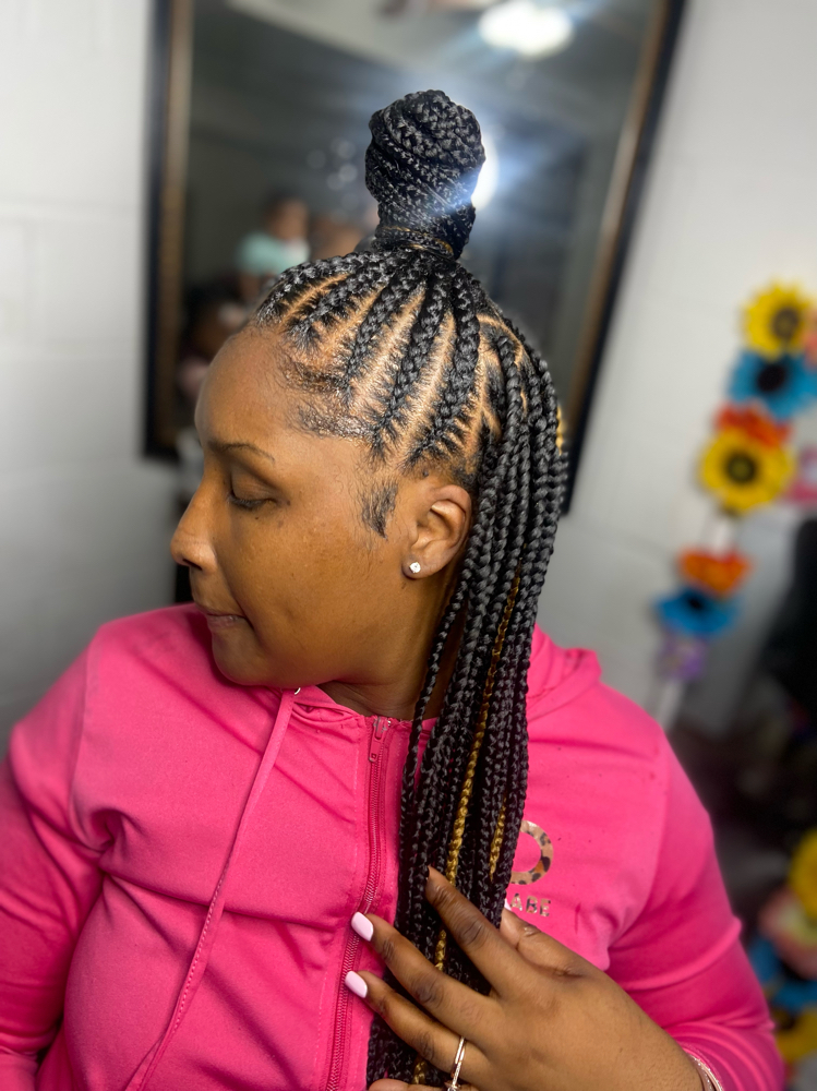 Half Up/ Half Knotless