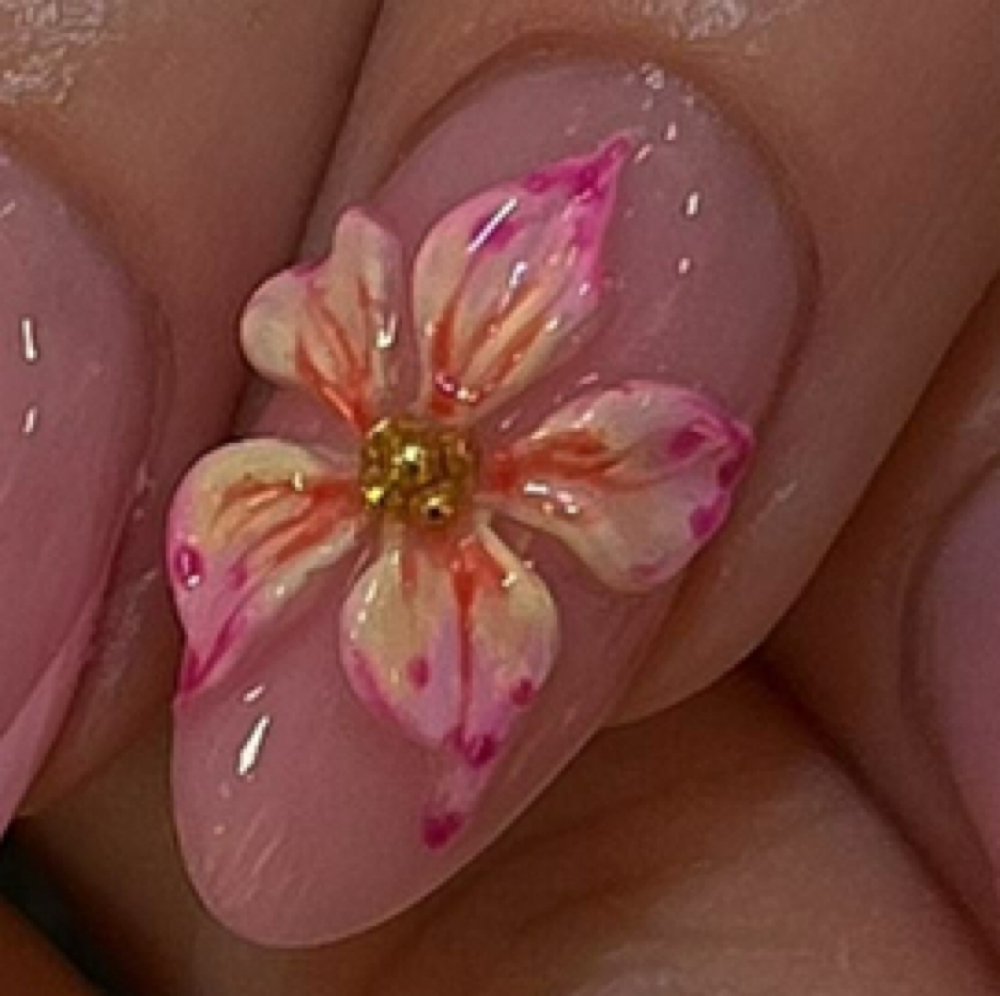 3D Gel Flower at Mia's Studio in Lincoln, NE
