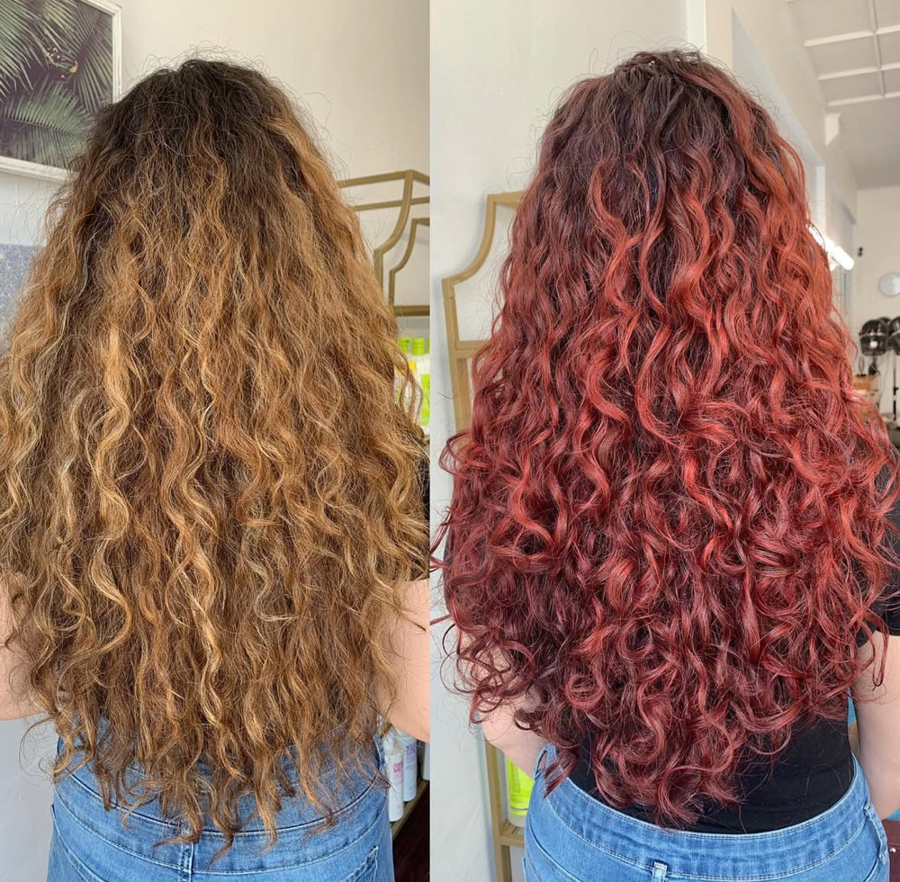 Single Process Color at Radiantly Curly Studio in Redwood City, CA