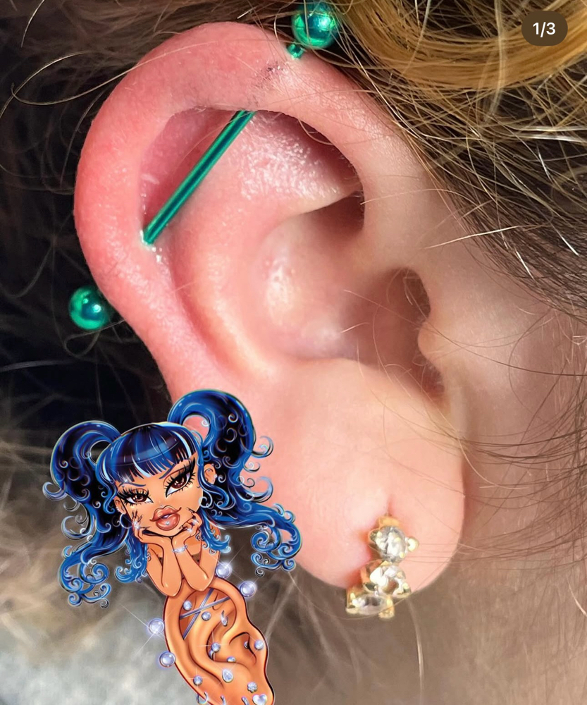 Industrial at Bodyart By Emerald Esme 🖤🕷️ in El Centro, CA