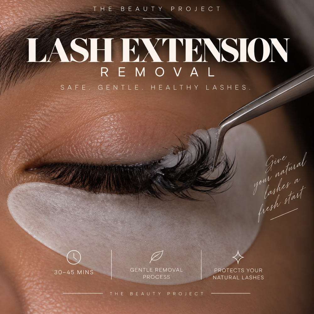 Lash Extension Removal at The beauty project LLC in San Antonio, Texas, TX