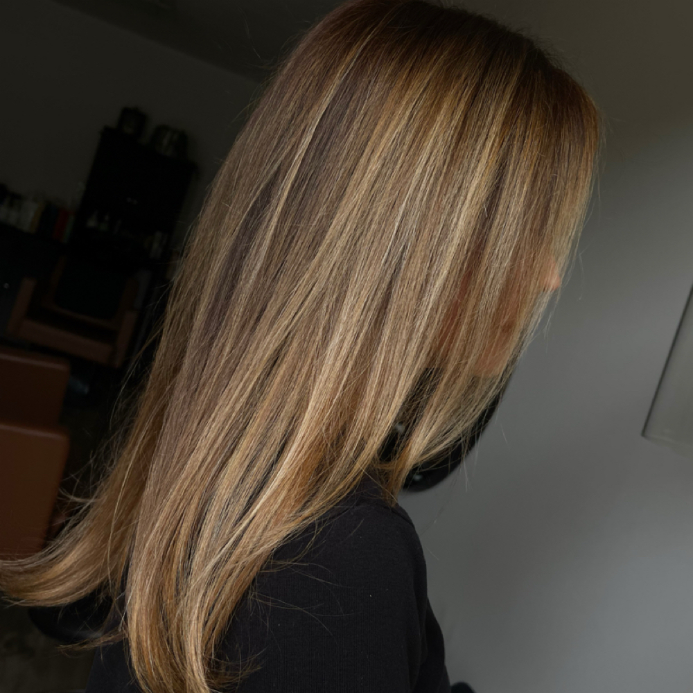 Partial Hilite + Root Color at Bloom Hair Studio in Medina, OH