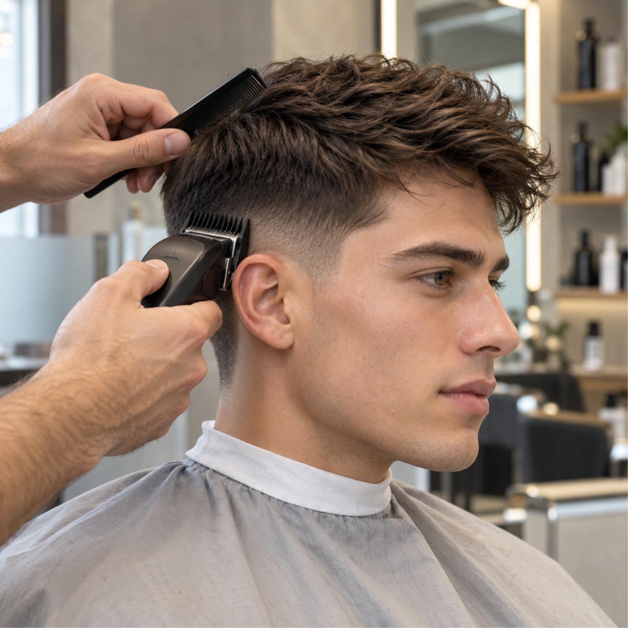 Mens haircut at Gold Coast Beauty By Shanzo in Chicago, IL