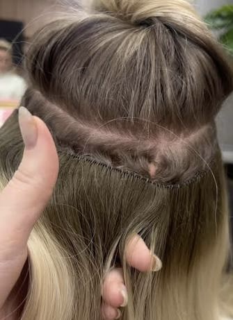 Extension retouch at BEAUTIFUL GLOW SALON in La Mesa, CA