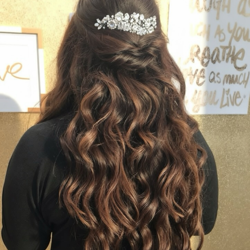 Updo styling at Deep Roots Meraki Salon in Corpus Christi, TX