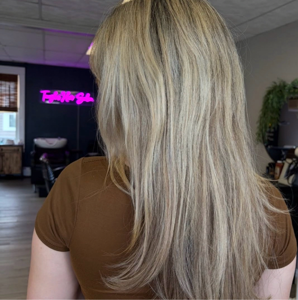Color, Foil, Cut And Style at Tangles Salon LLC in North Providence, RI