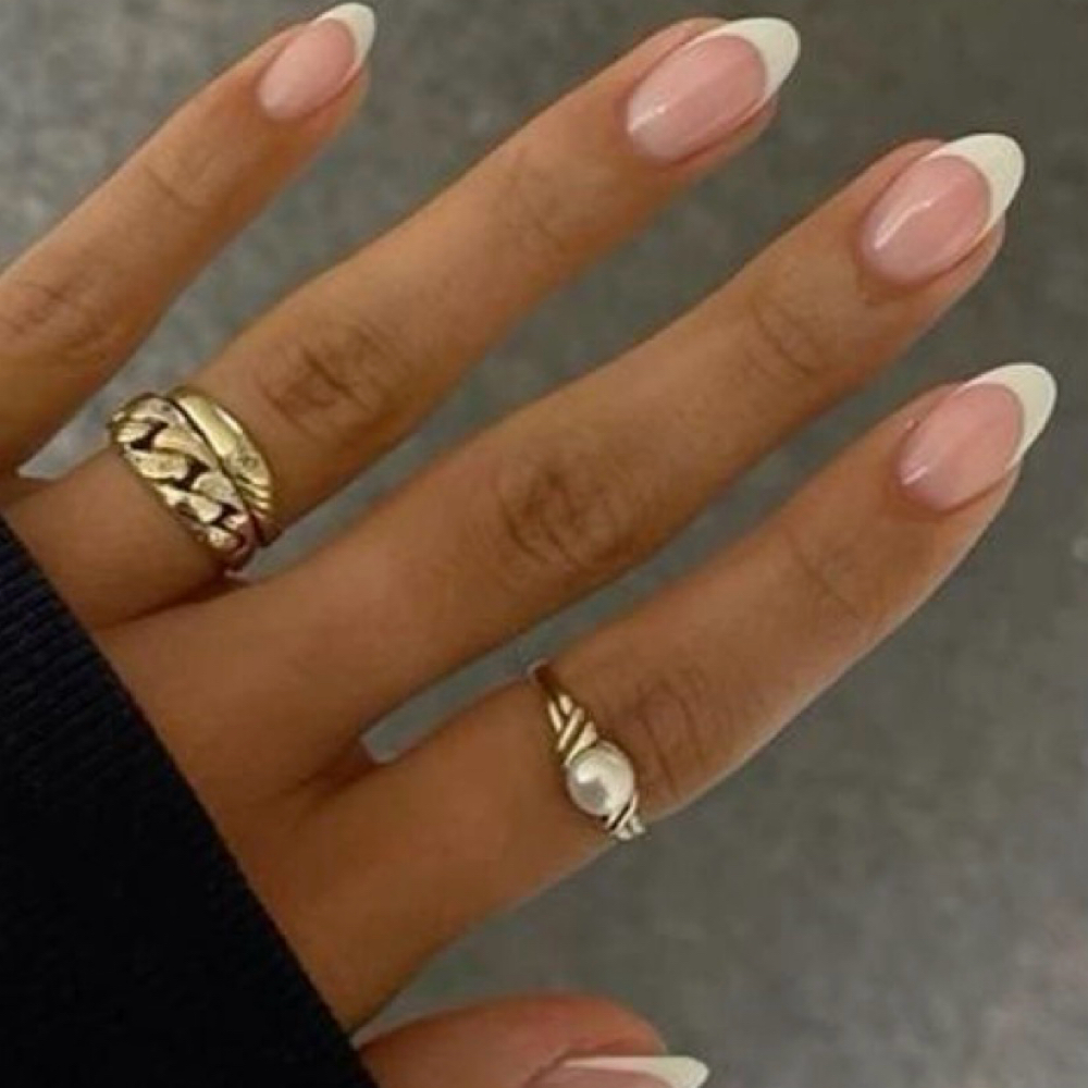 Acrylic- Full Set With French Tip at The Cheeky Peach Wax Studio & Esthetics in Granbury, TX