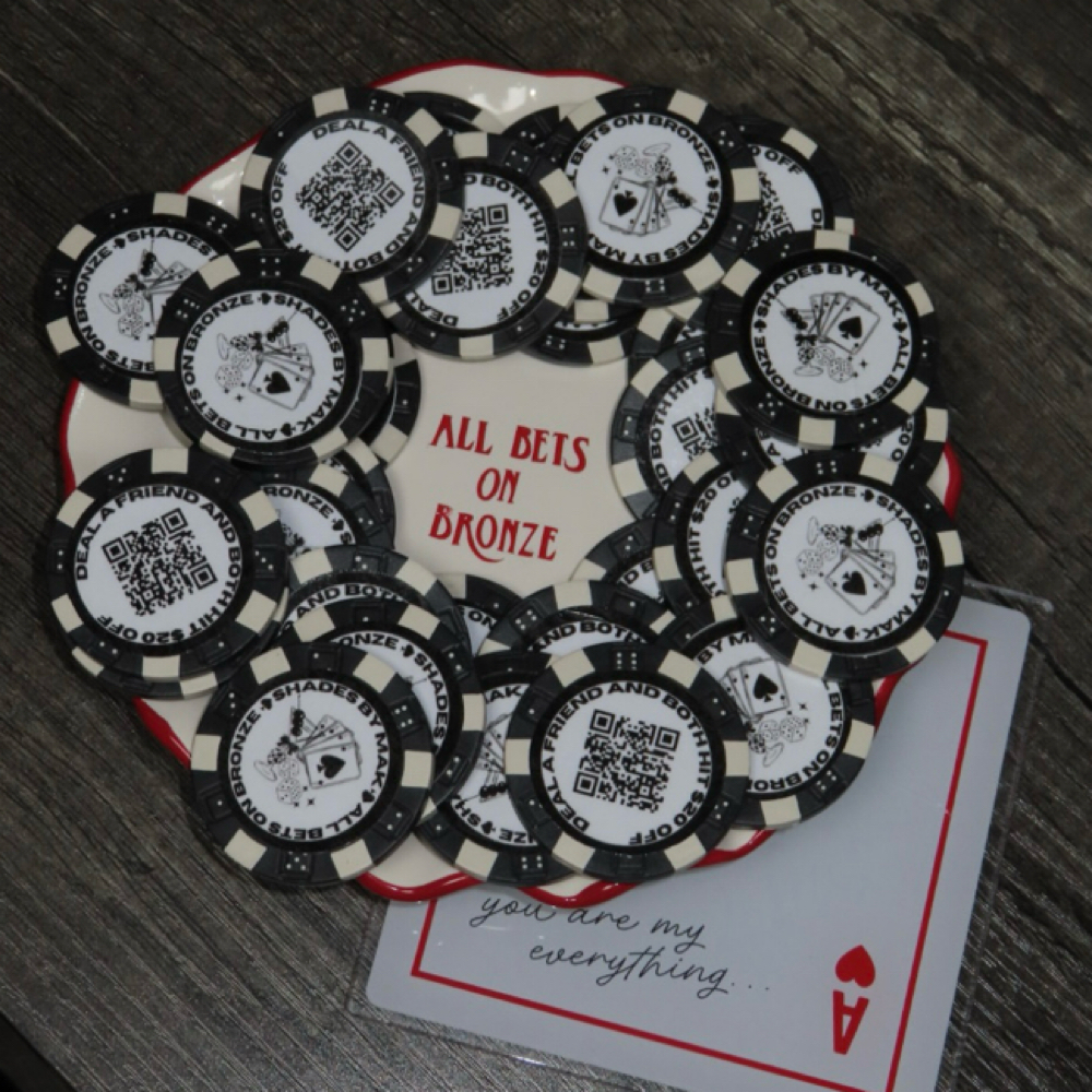 POKER CHIP REFERRAL at SHADES BY MAK in Melvindale, MI