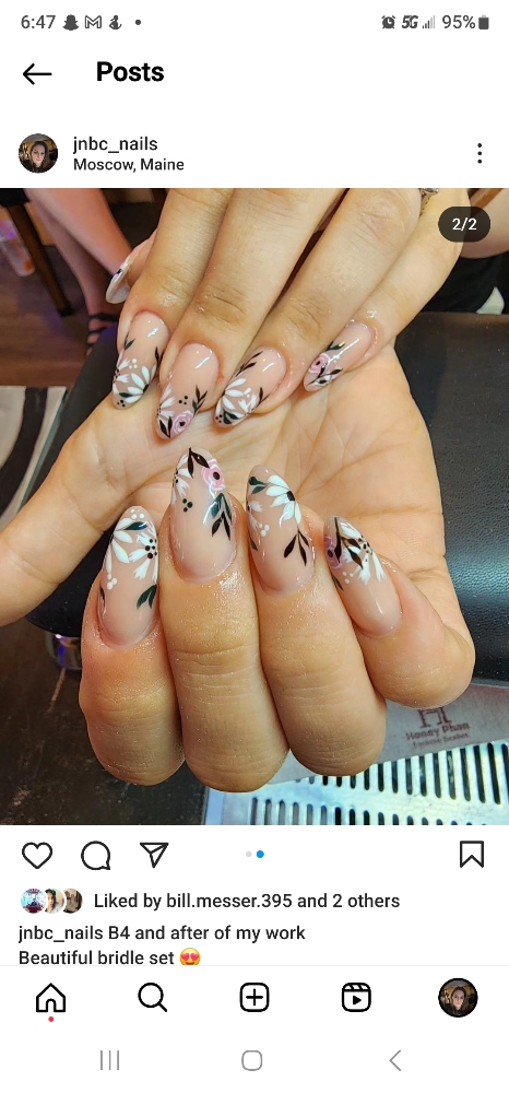 Hand Painted Designs For One Nail