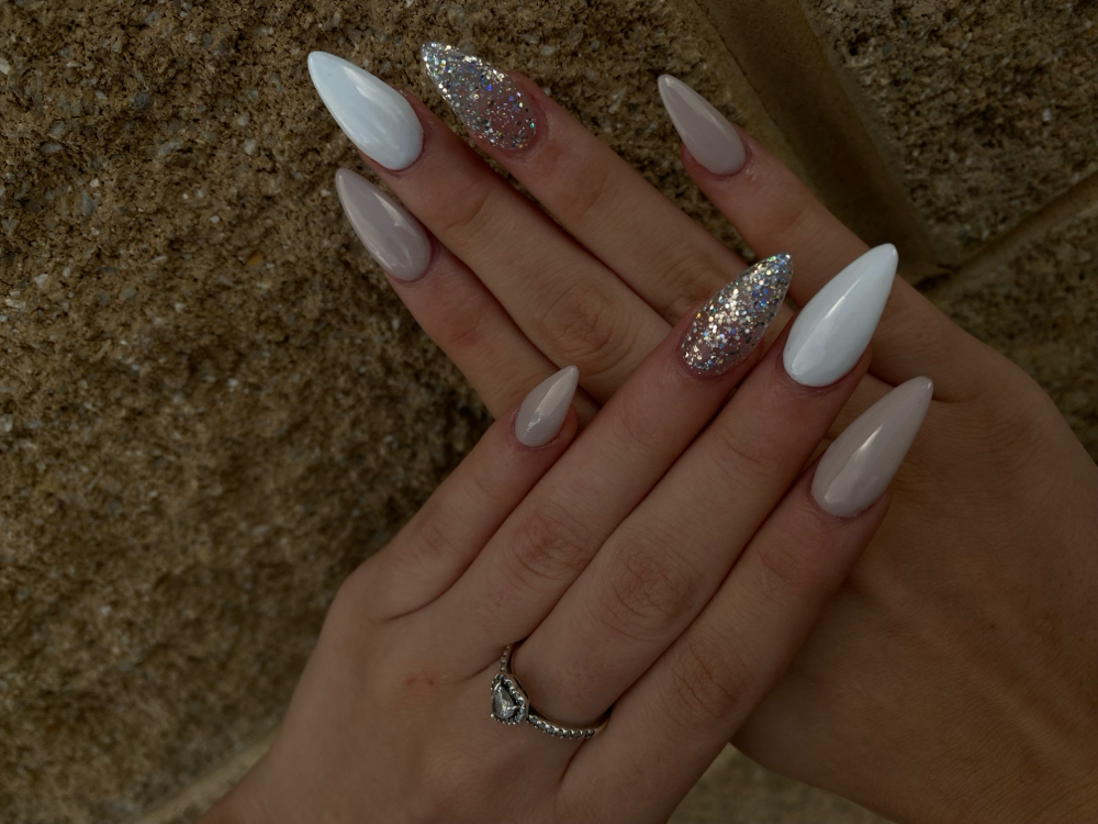 Long Almond Acrylic Full Set