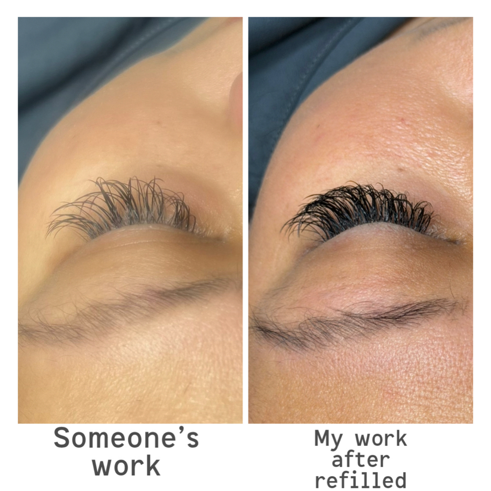 2-3 weeks classic lash fill at Nina Beauty&Brows Studio in North Hollywood, CA