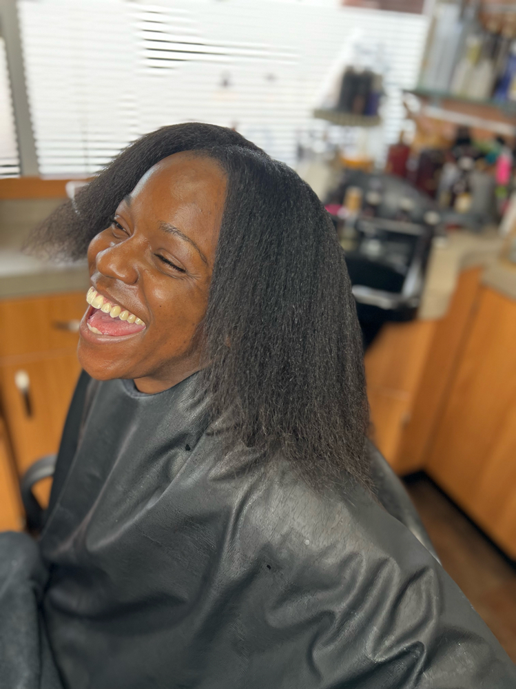 Prep Work for Braids (blow dry)