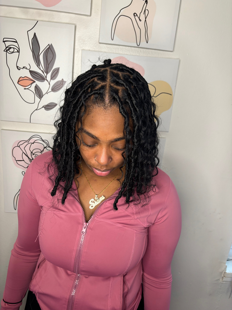 Short Curly Fox Locs at JayBraids in Richmond Hts, OH