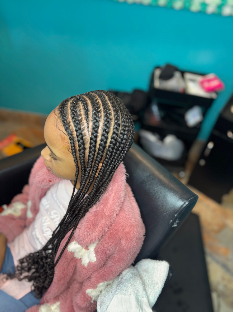 Little Girl Braids.! Hair Added.