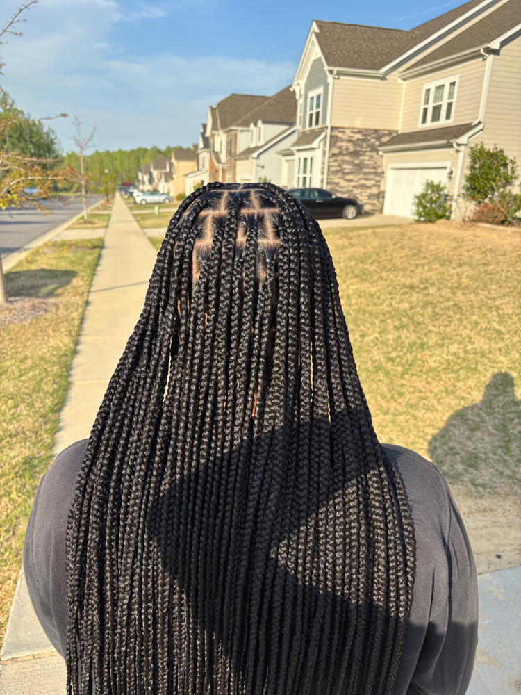 Medium Knotless Waist Length Braids