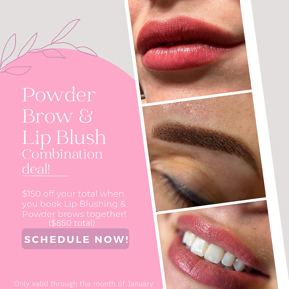 Powder Brow/ Lip Blush Combo Deal