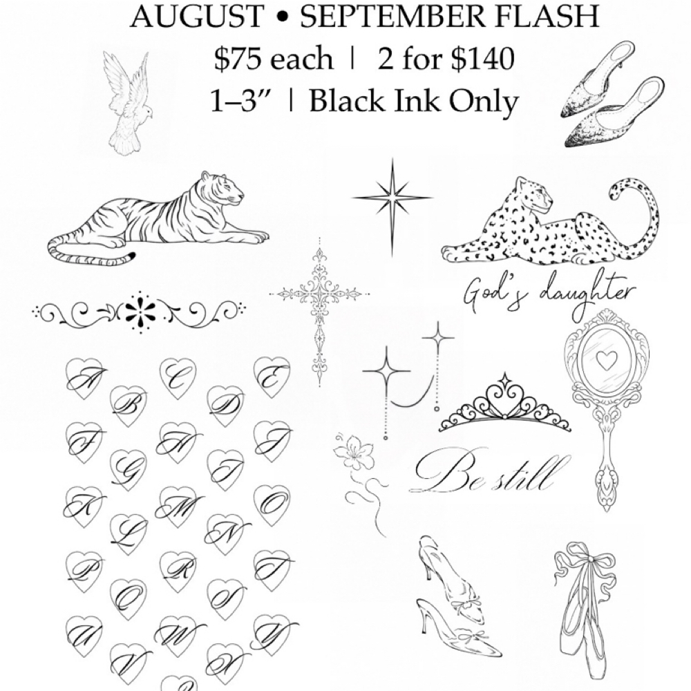 August • September Flash Collection at Petallineink in Stockton, CA
