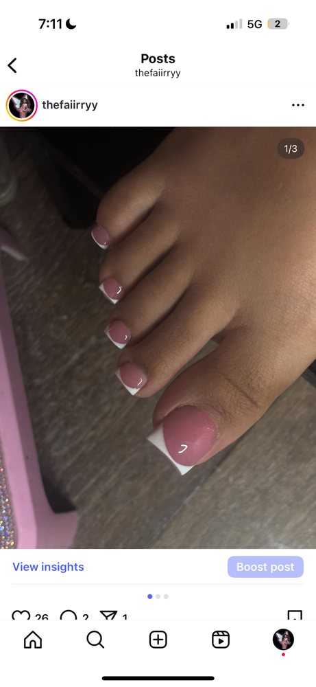 Toes at The Fairy in Sacramento, CA