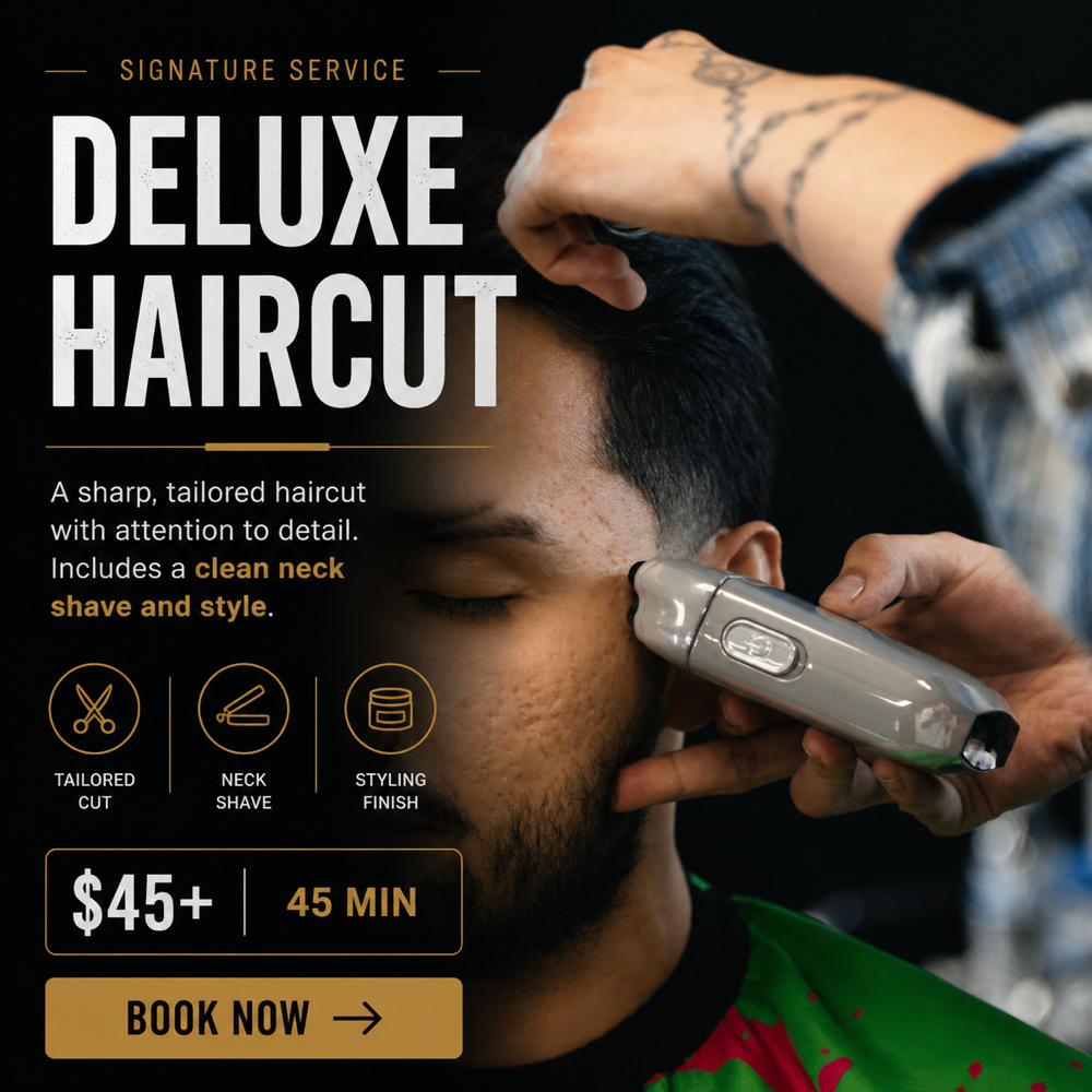 Deluxe Haircut at Deluxe Barber Lounge in Midvale, UT