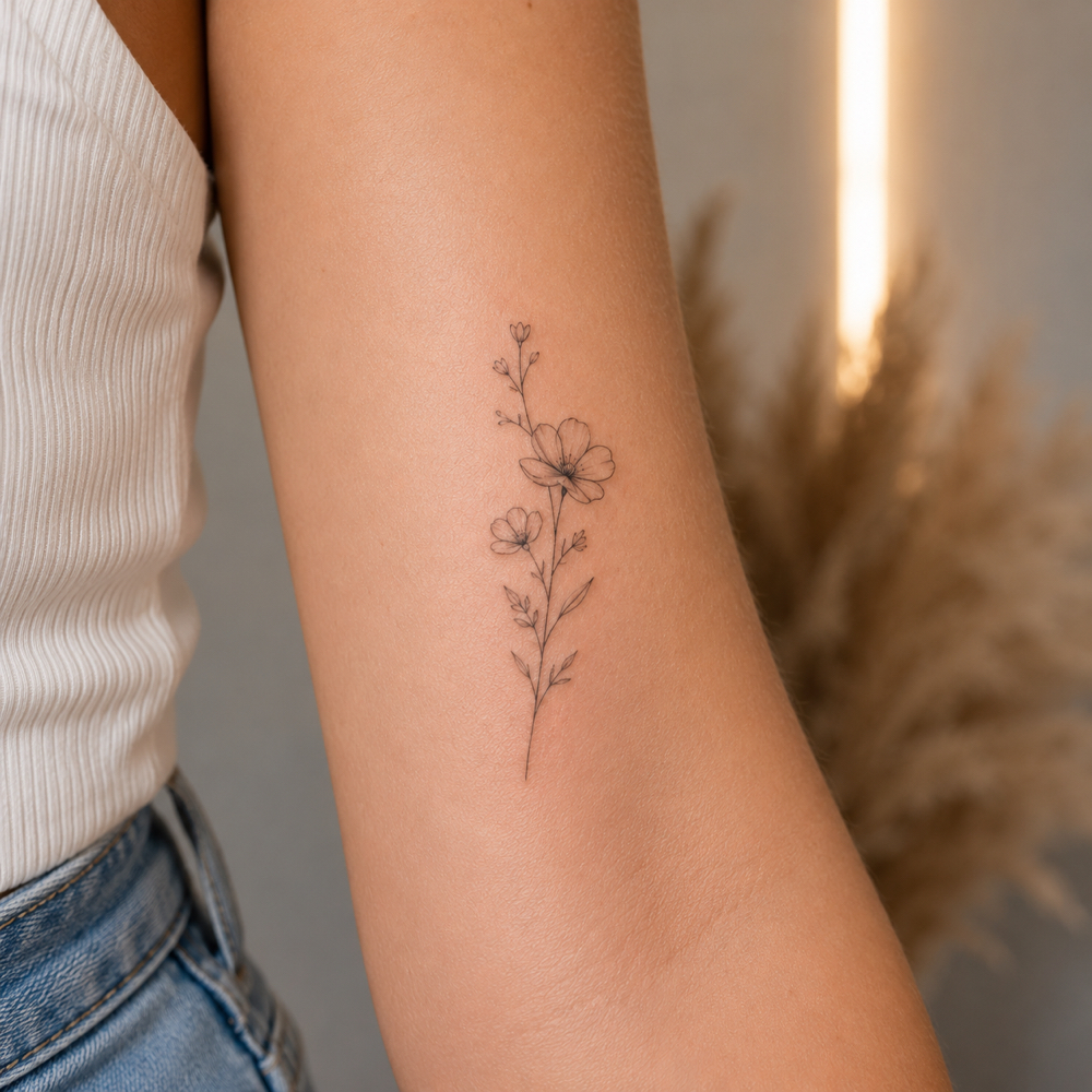 Tiny Tattoos/Fine Line Tattoos at The Girly Birds in Dripping Springs, TX