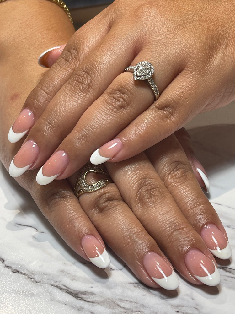 Acrylic Sculptured French Manicure