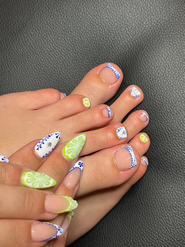 Acrylic Toes at Nailzwithkylie in Daytona Beach, FL
