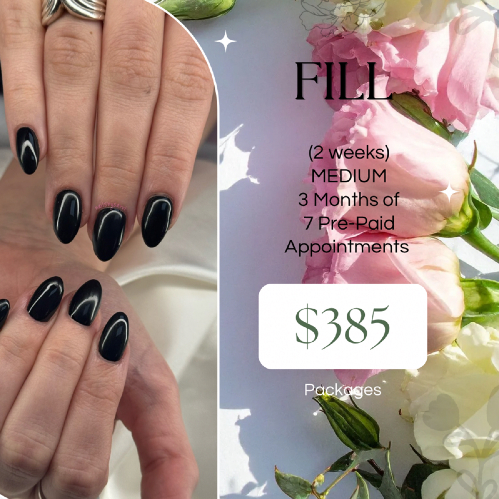 Fill (2wk) Package - MEDIUM at Nails By Savvi in Brookfield, WI