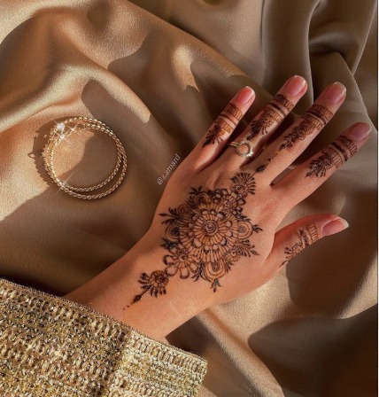 Henna Hand Design