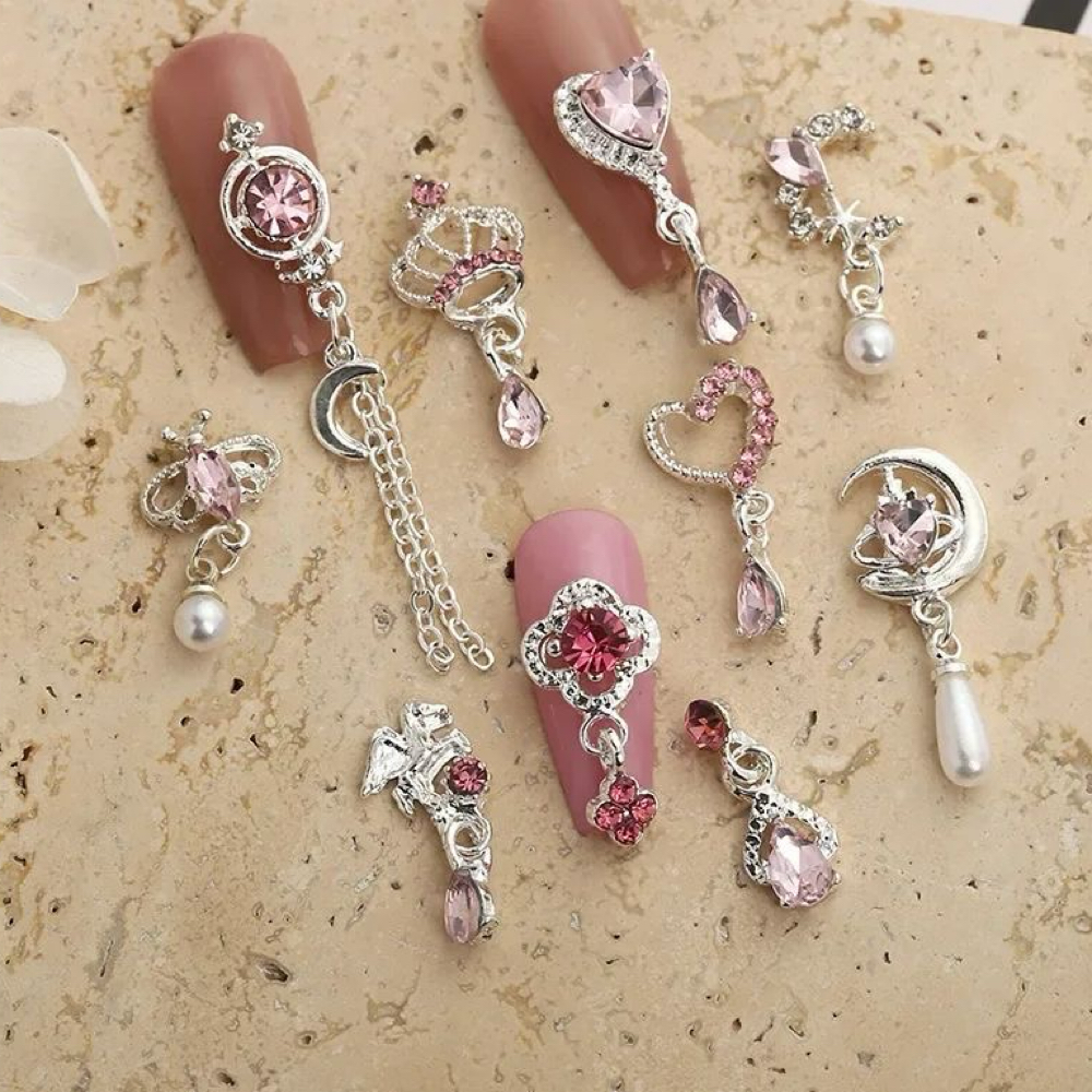 Pendant/Charm Nail Art at Ari’s Obsessions in Cocoa Beach, FL