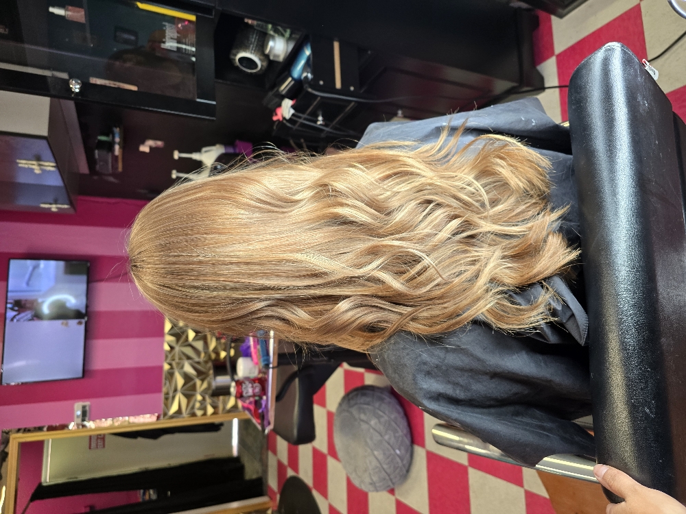Haircut And Blow Dry With Hot Iron